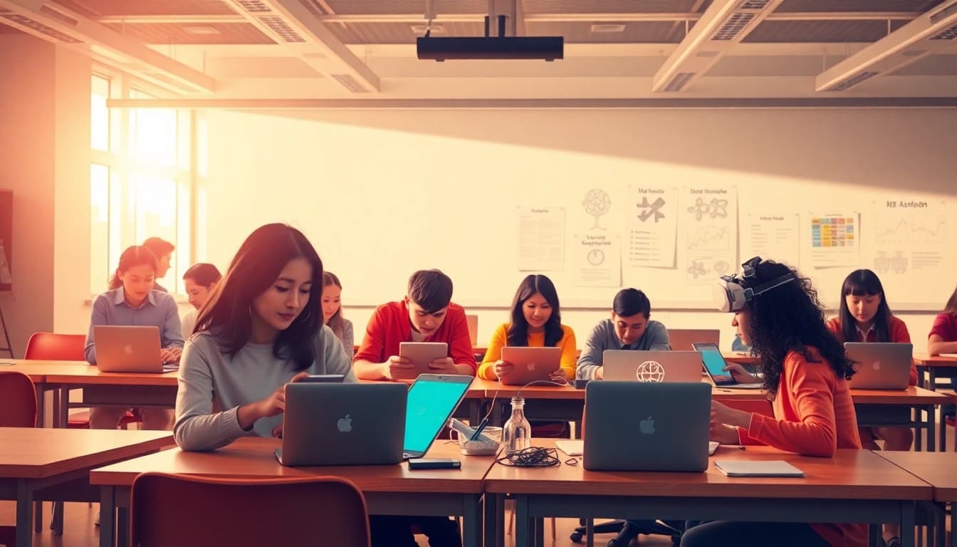Interactive language learning environment showcasing 有道 tools and technology.