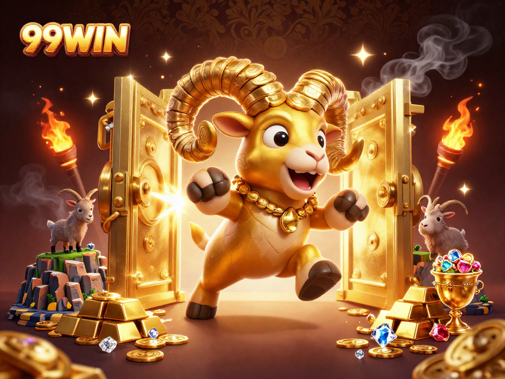 Engage with 99WIN by exploring the thrilling online casino world depicted in a vibrant 3D illustration.
