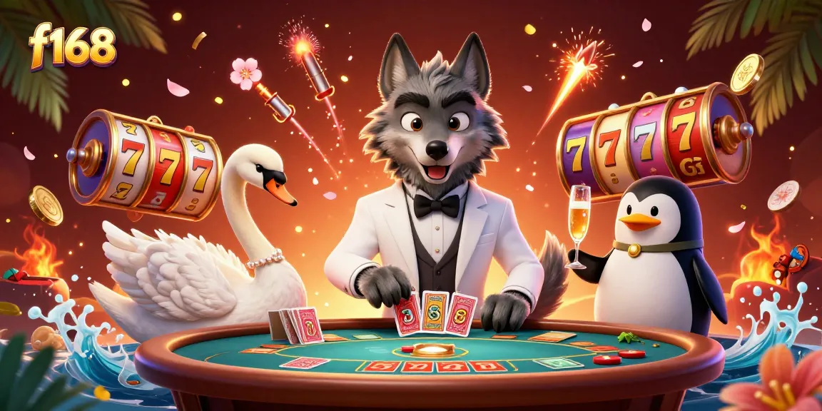 Experience thrilling game dynamics with f168 featuring a lavish casino scene of excitement and luxury.